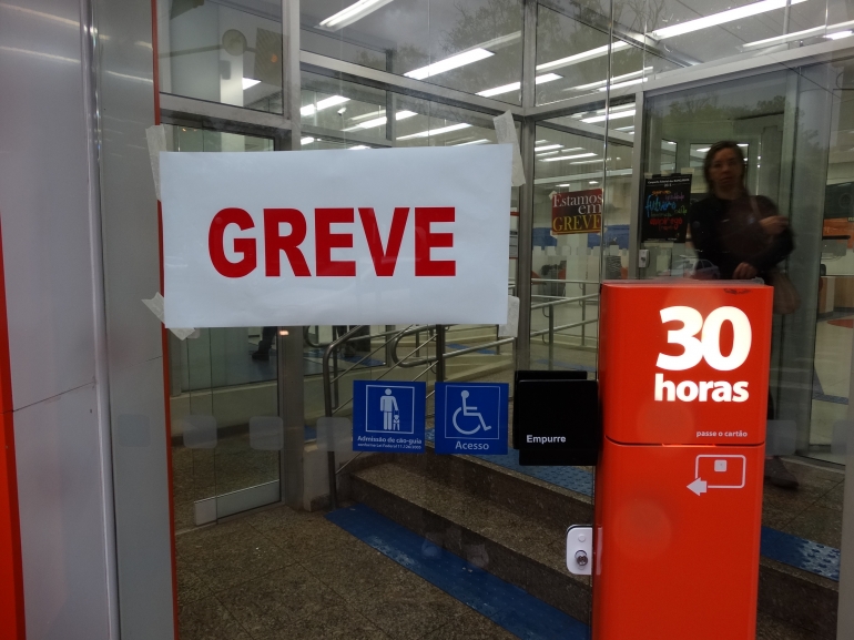 Bancos continuam em greve em São Borja