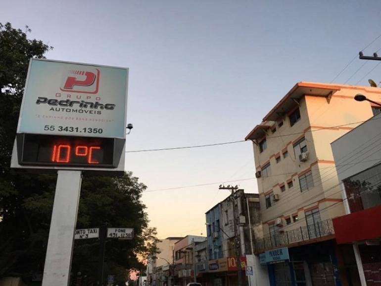 Semana começa com temperatura baixa em São Borja
