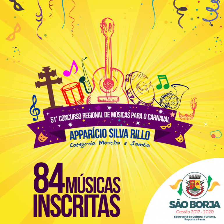Confira os selecionados para o 51º Festival de Músicas Aparício Silva Rillo