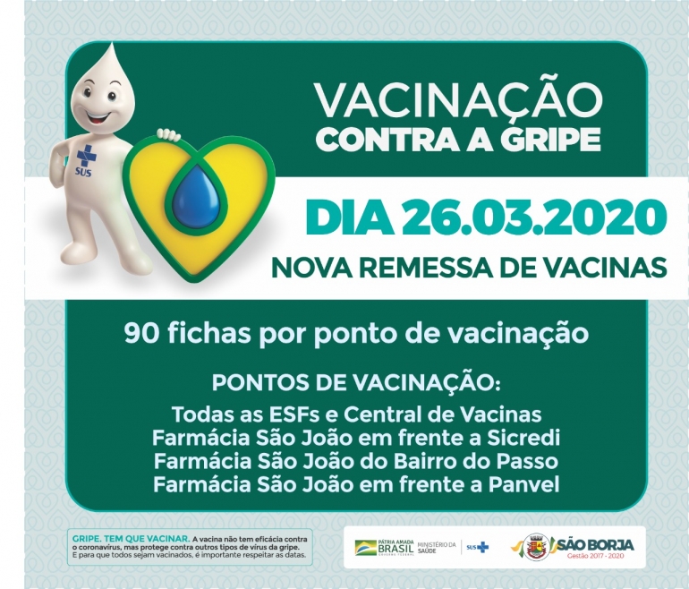  Vacinação contra H1N1 será retomada amanhã