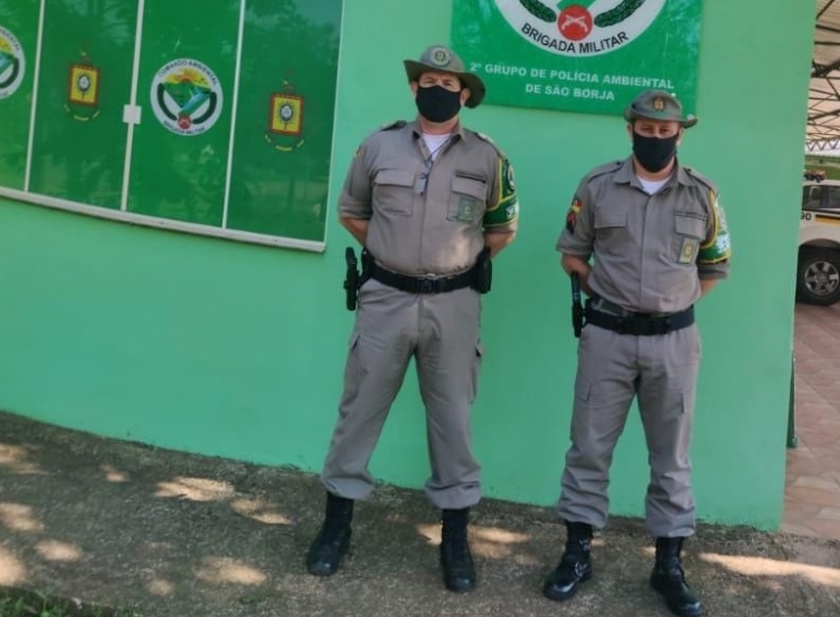 Comandante do 3º Batalhão Ambiental visita unidade em São Borja