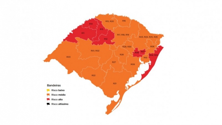 Com recurso negado, região de Santo Ângelo permanece em bandeira vermelha