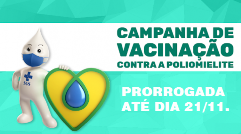 Secretaria de Saúde promove novo Dia D contra a poliomielite neste sábado