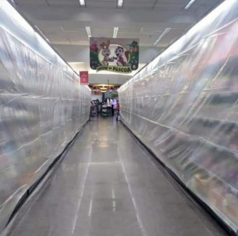 A partir desta segunda-feira, supermercados só poderão vender itens essenciais