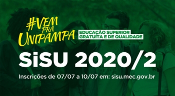 Universidade Federal do Pampa oferta 145 vagas de graduação para o segundo semestre de 2020